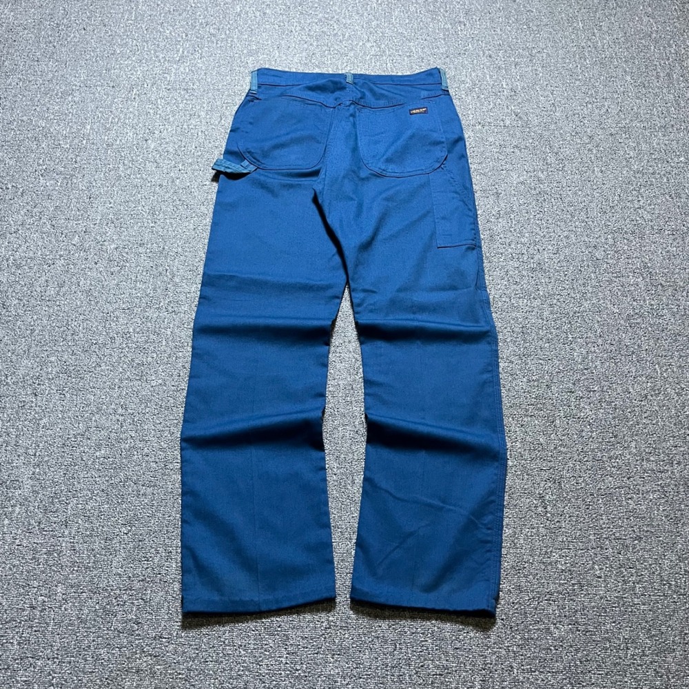 Vintage 70s Dee Cee Painter Pants Blue Carpenter Utility Workwear Trousers